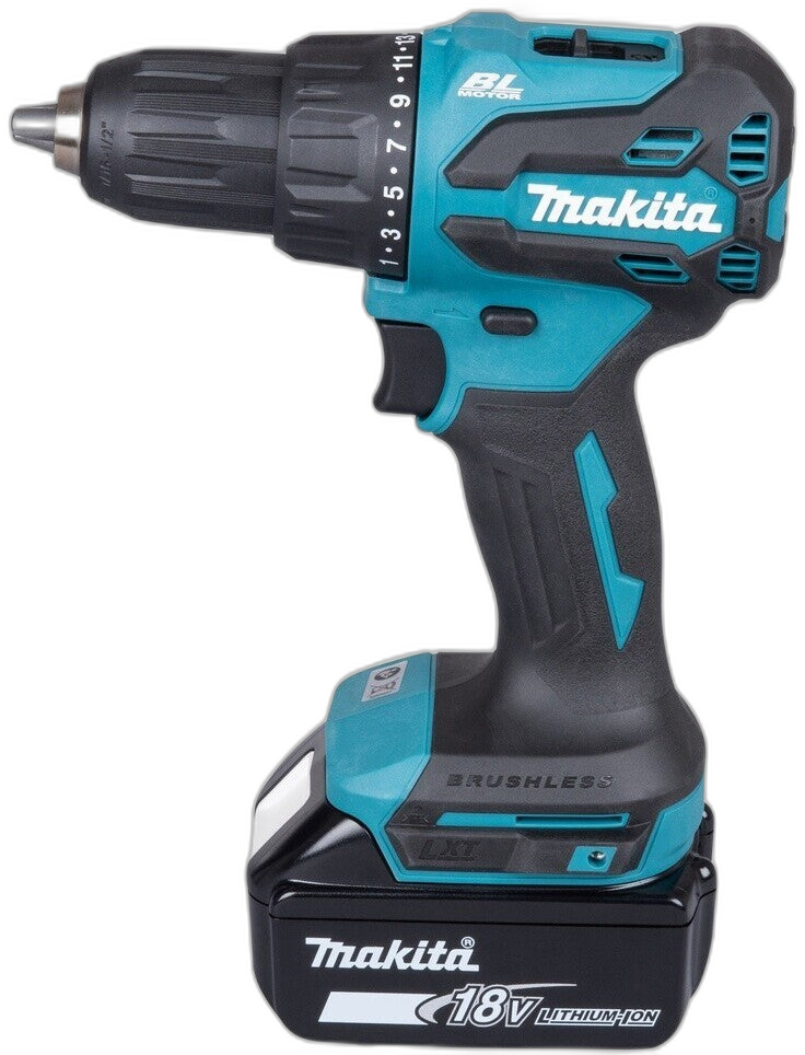Makita Akku Schlagbohrschrauber DHP490RFX3 18 V 2x 3Ah Akku Ladegerät Zubehör