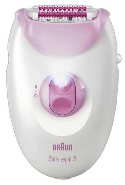 Braun Silk-epil 3 Epilierer, pink, 20 Pinzetten