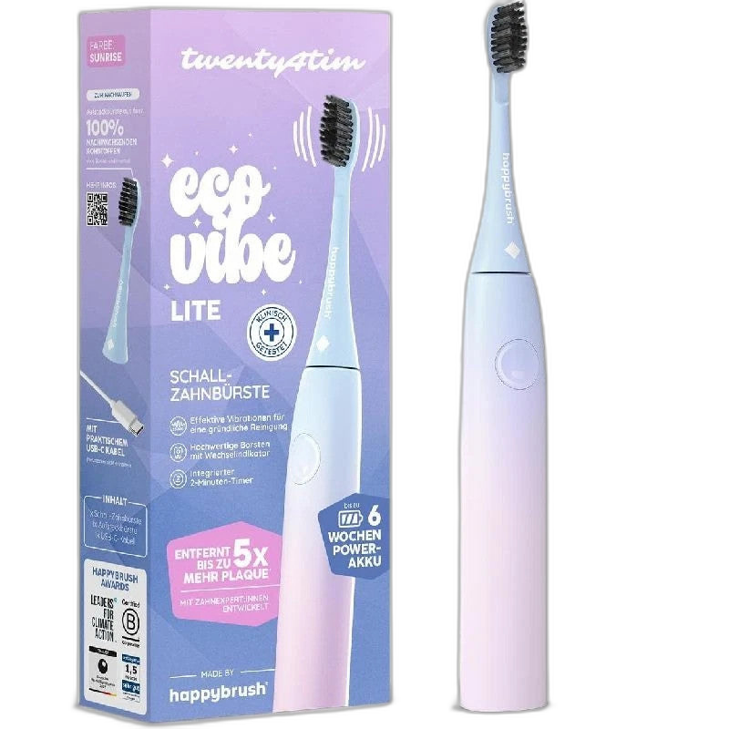OnlyFindz Elektrische Zahnbürste ECO VIBE Lite, Schall, 6 Wochen Akku