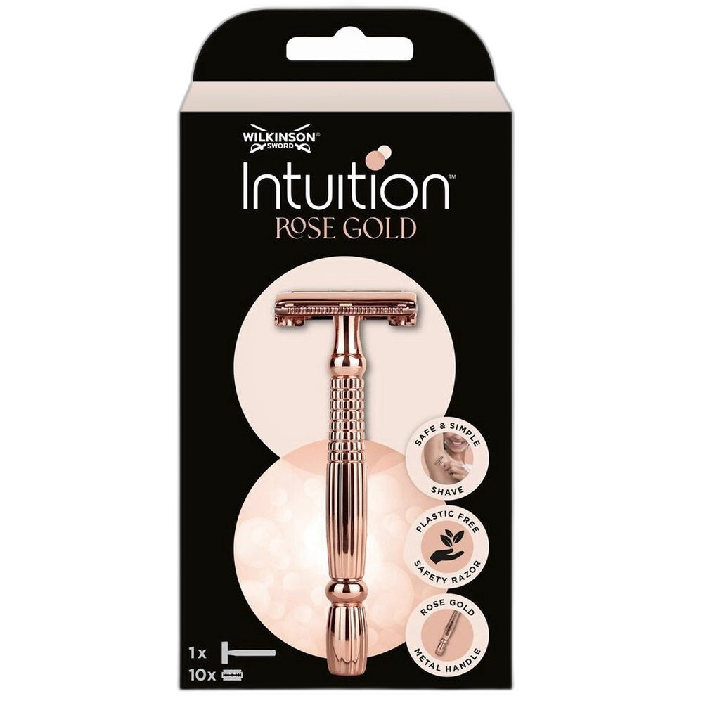 Wilkinson Intuition Rasierapparat Rose Gold mit 10 Klingen