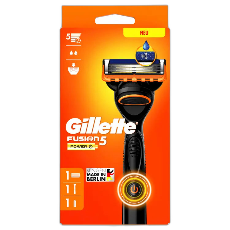 Gillette Fusion5 Power Rasierer mit 5 Klingen und Vibrationsmodus