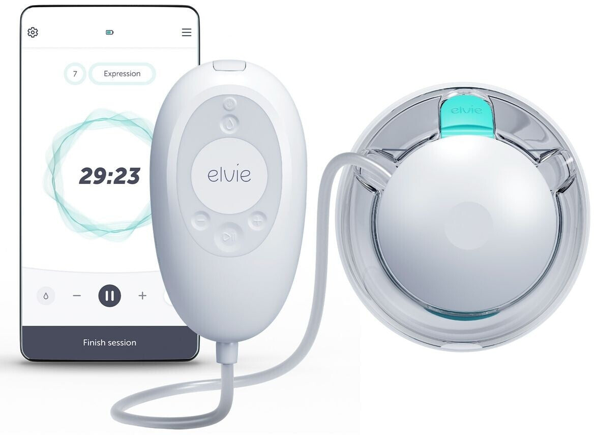 elvie Stride 2 elektrische Milchpumpe, tragbar, freihand