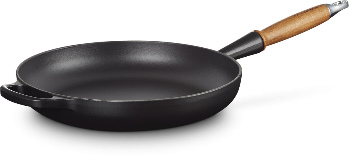 Le Creuset Signature Bratpfanne mit Holzgriff 28 cm schwarz matt