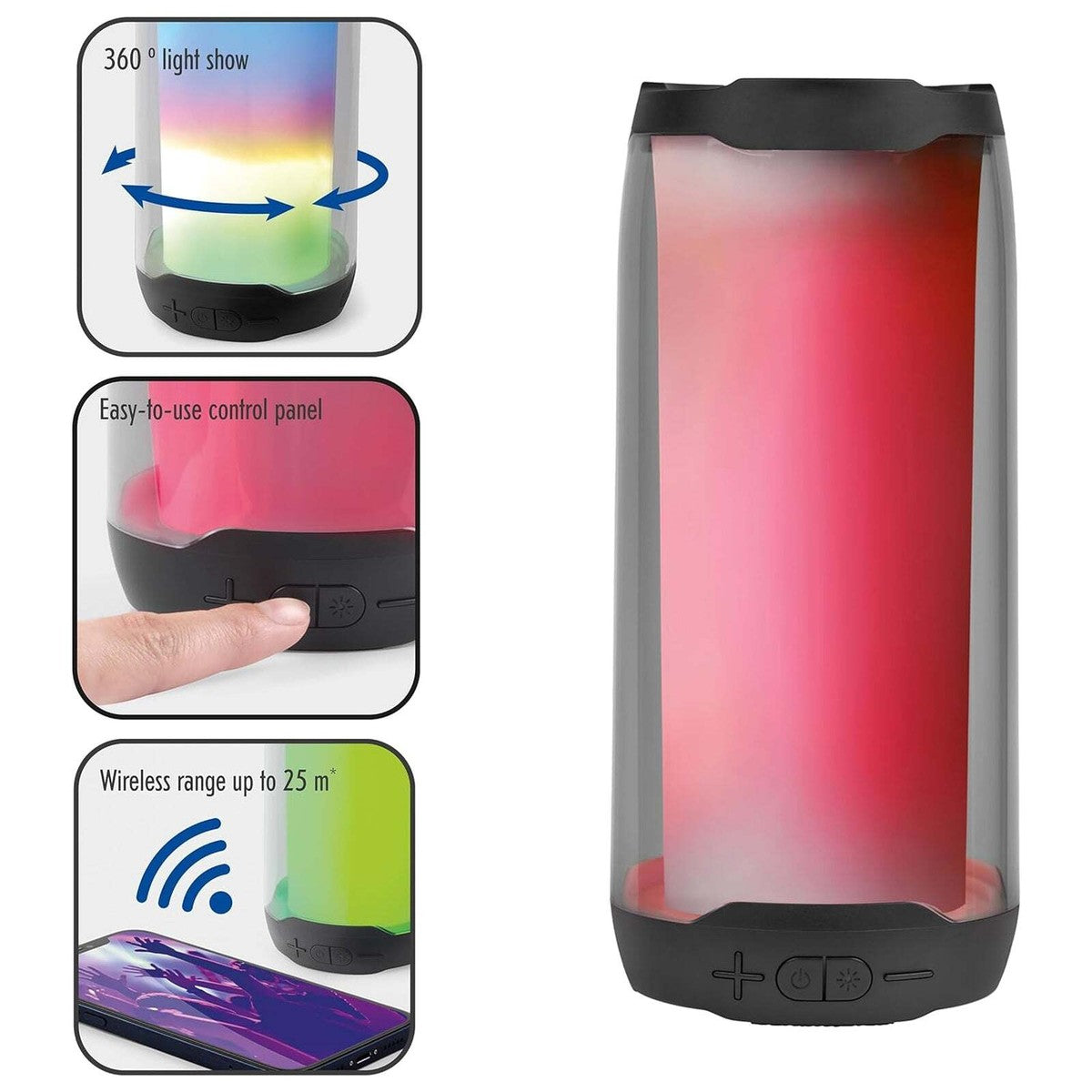 Bluetooth-Lautsprecher mit LED RGB beleuchtung