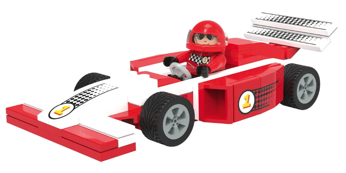 Playtive Clippys Set Klemmbausteine Mini – Rennwagen