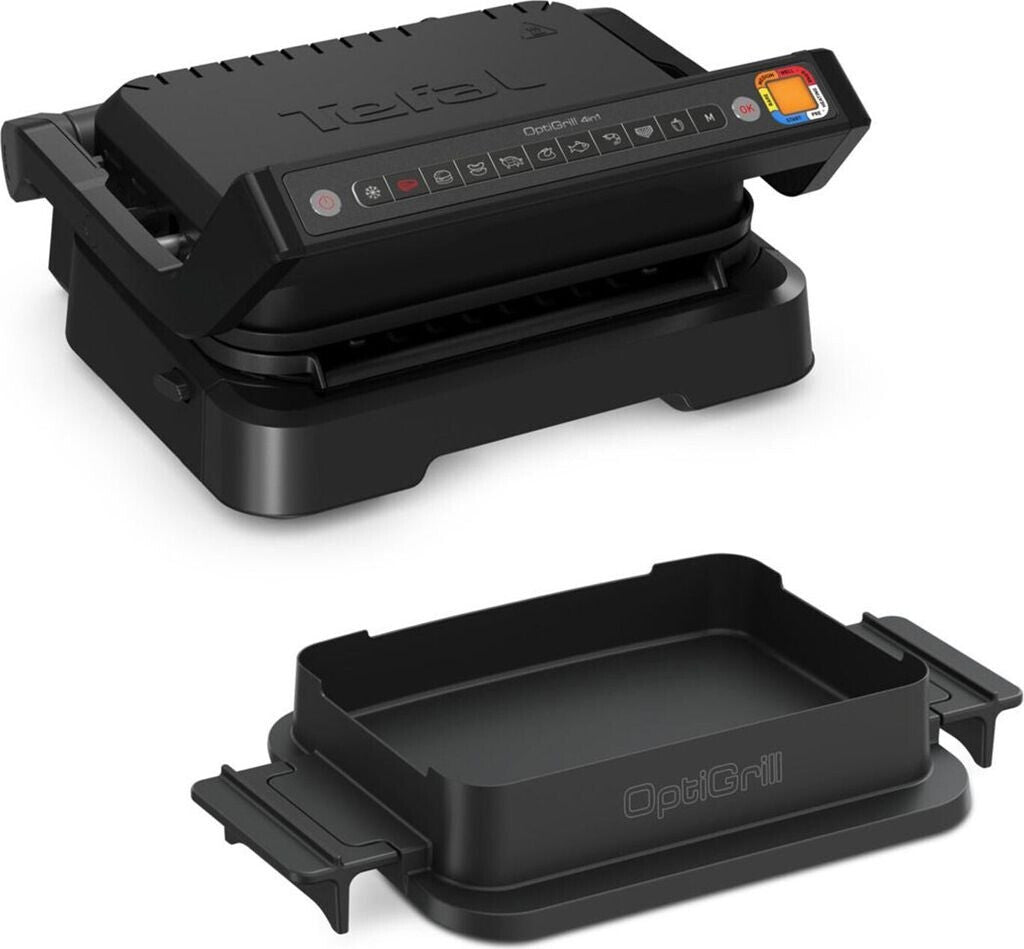 Tefal GC7748 OptiGrill 4in1 Kontaktgrill schwarz 2100 Watt 600 cm² Grillfläche