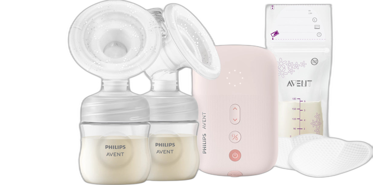 Philips Avent Doppelmilchpumpe mit Zubehör, Natural Motion