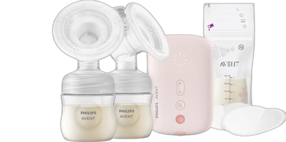 Philips Avent Doppelmilchpumpe mit Zubehör, Natural Motion