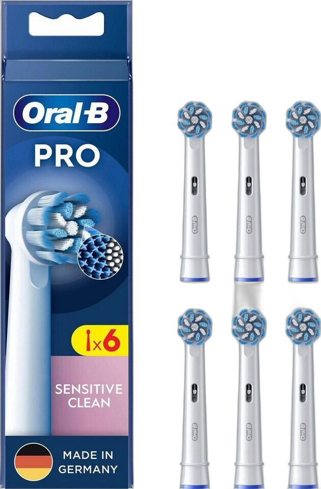 Oral-B Pro Sensitive Clean Ersatzbürsten, 6 Stück, ultrasofte Borsten