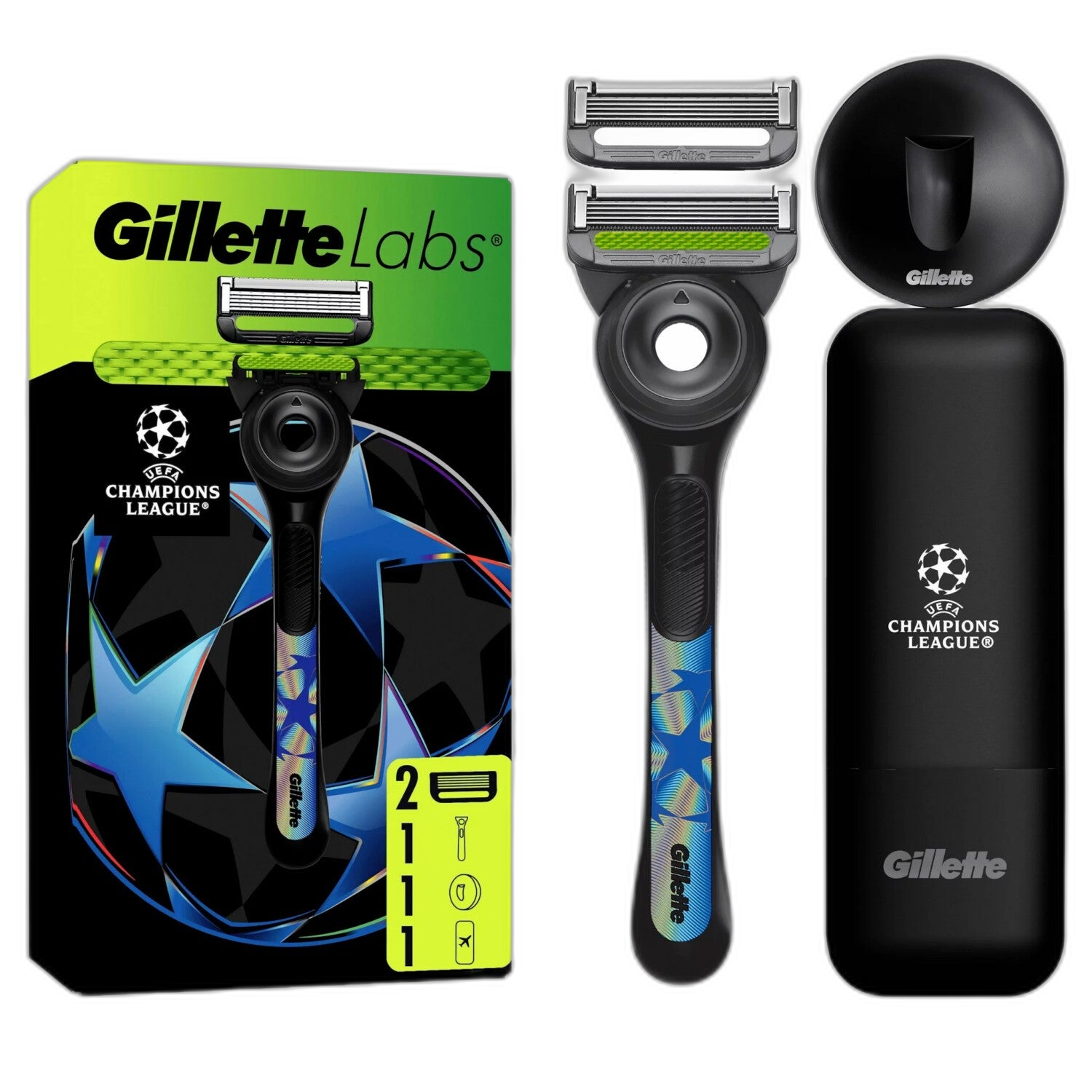 Gillette Labs Rasierer CL Edition mit Etui und 2 Klingen