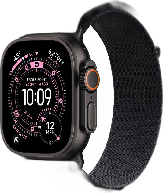 Apple Alpine Loop Titan Medium Schwarz Armband