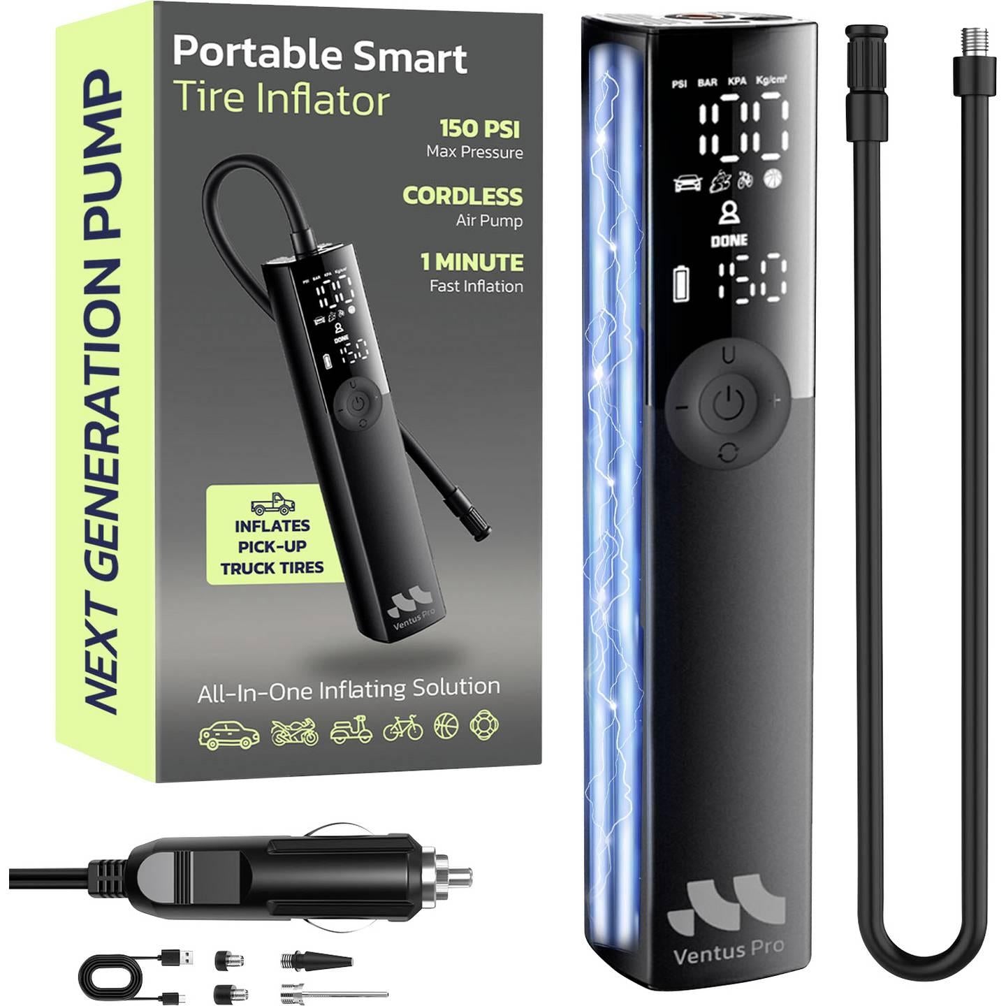 Woowind WO-T01 Akku-Kompressor Luftpumpe Blinklicht