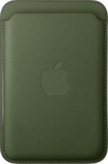 Apple iPhone Feingewebe Wallet – MagSafe, Moosgrün