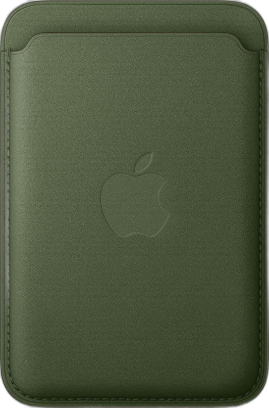 Apple iPhone Feingewebe Wallet – MagSafe, Moosgrün