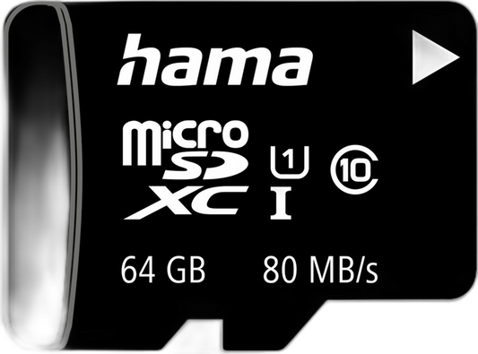 Hama microSDXC 64GB Speicherkarte mit Adapter