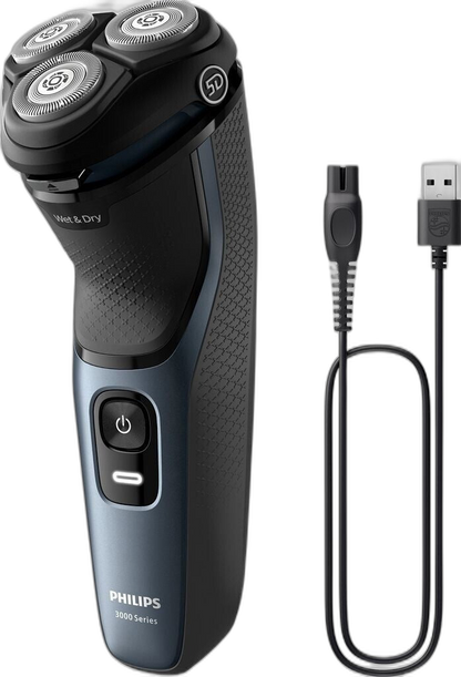 Philips Series 3000 S3143/00 Herren Nass-/Trocken-Rotationsrasierer -...