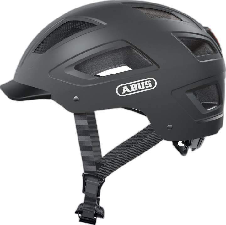 ABUS Stadthelm Hyban 2.0 – LED-Rücklicht, ABS-Hartschale, XL (58-63cm)