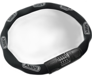 ABUS Kettenschloss 8808C - stabiles Zahlenschloss aus speziell gehärtetem Stahl - gut lesbare Zahlen mit Verdeck - ABUS-Sicherheitslevel 9 - 110 cm - Schwarz