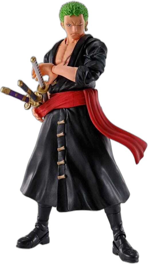 Bandai S.H. Figuarts Roronoa Zoro Figur mit Display-Base