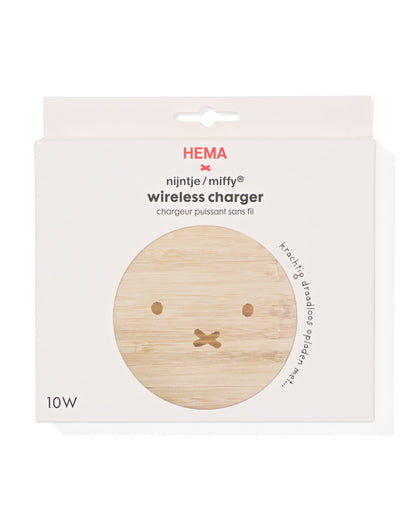 HEMA Kabelloses QI-Ladegerät MIFFY aus Bambus 10W