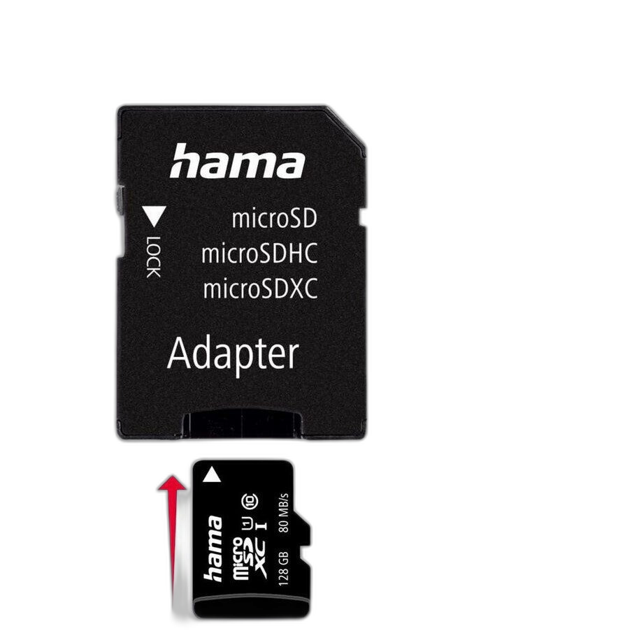 Hama microSDXC 128GB Speicherkarte mit Adapter