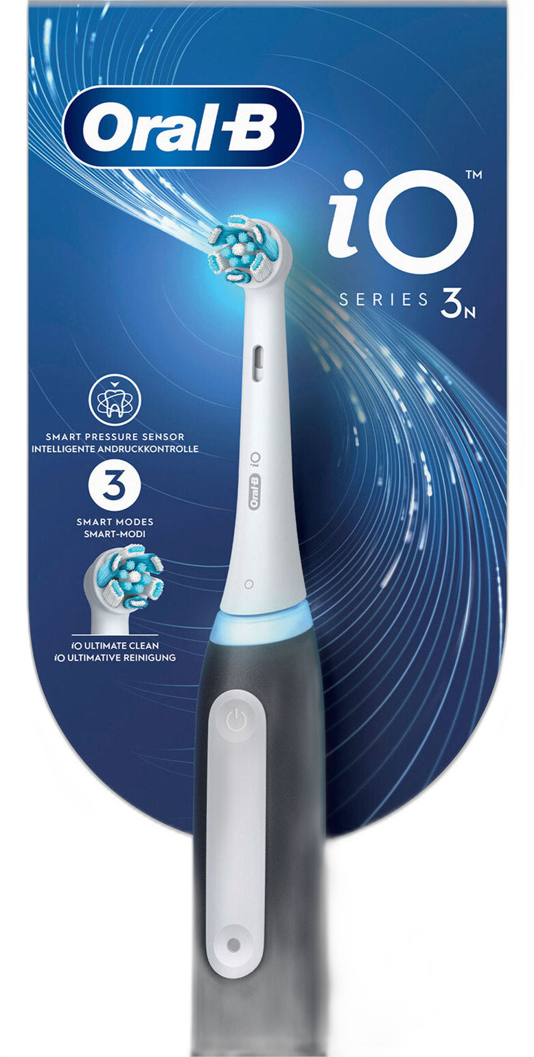 Braun Oral-B iO Series 3 elektrische Zahnbürste, Schwarz