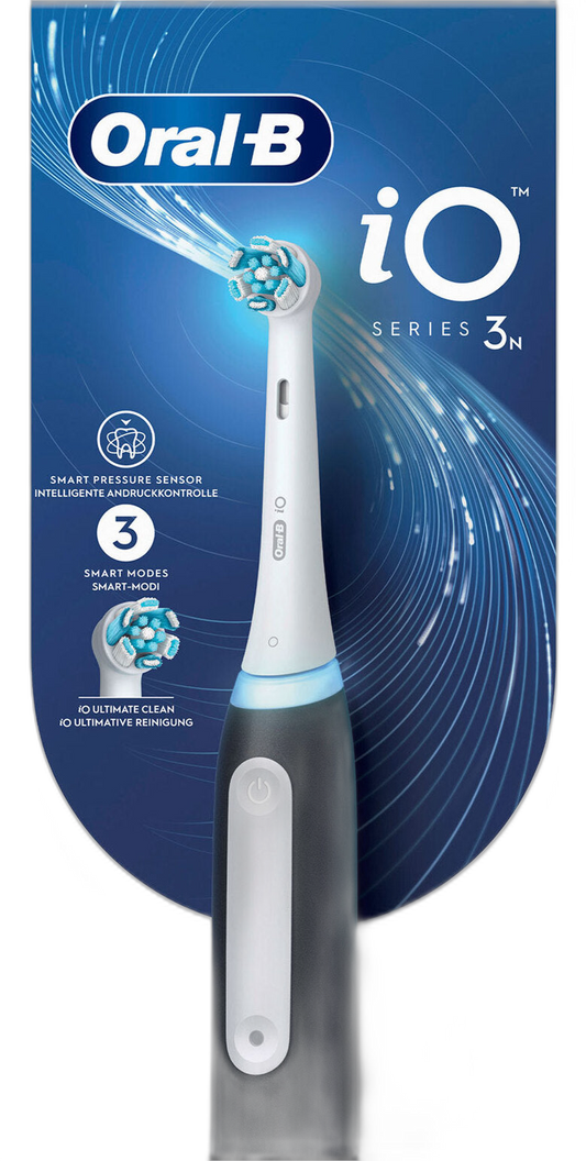Braun Oral-B iO Series 3 elektrische Zahnbürste, Schwarz