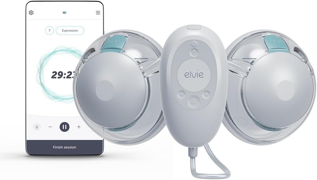 elvie Stride 2 tragbare Doppel-Milchpumpe
