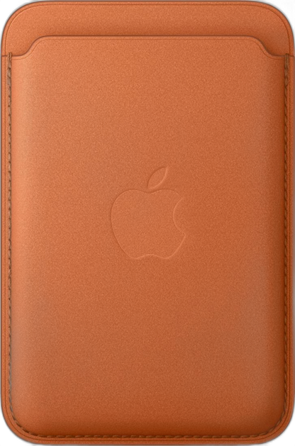 Apple iPhone Feingewebe Wallet in Fuchsrot mit MagSafe