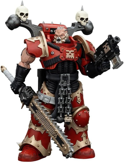 Warhammer 40k Actionfigur 1/18 World Eaters Khorne Berzerker mit Eviscerator Chainsword 13 cm
