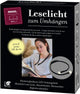 moses. libri_x Leselicht zum Umhängen, Hals Leselampe mit 2 stufenlos dimmbaren LED-Lichtern, Wiederaufladbare Leuchte für zuhause und unterwegs, Lichter einzeln einschaltbar und flexibel anpassbar