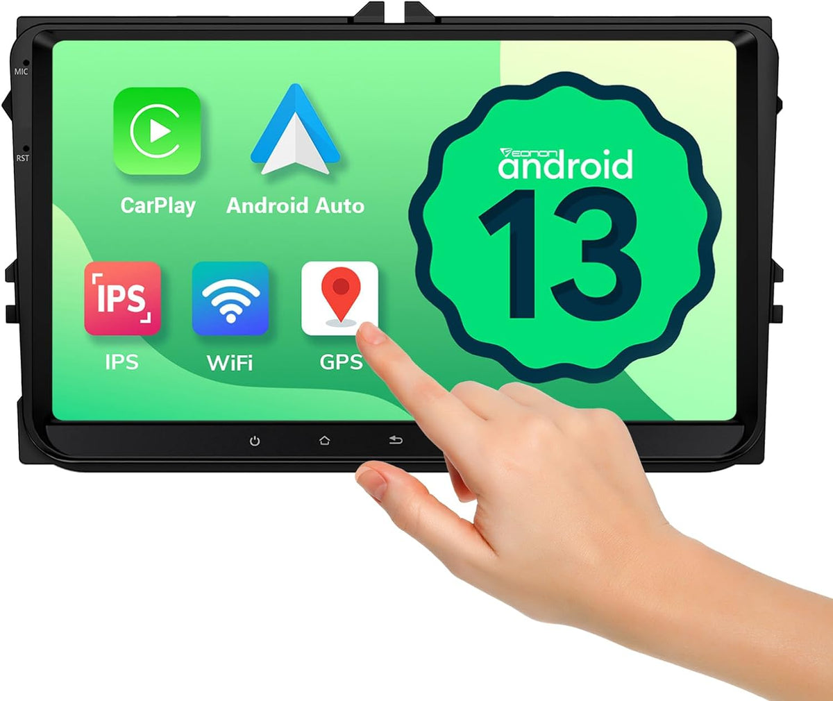 Eonon VWA13 Autoradio mit 9" Android 13 CarPlay GPS für VW Skoda Seat