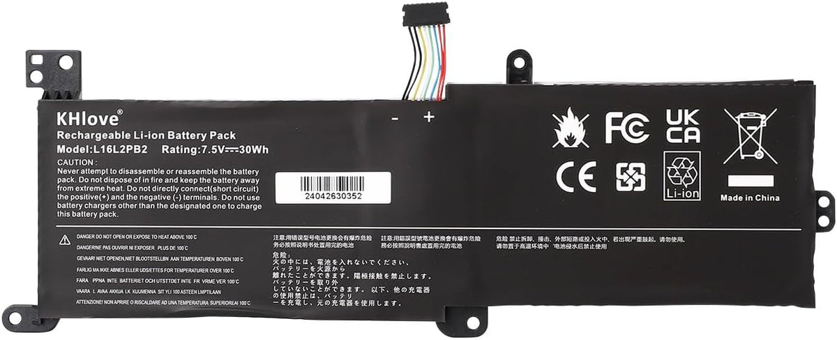 KHlove Laptop Akku für IdeaPad 320 L16M2PB1 L16M2PB2 L16C2PB2 L16L2PB2 5,2Ah