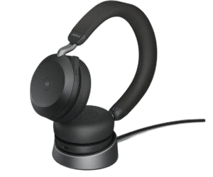GN Jabra Evolve2 75 - Headset - On-Ear - Bluetooth - kabellos, kabelgebunden - aktive Rauschunterdrückung - USB-A - Geräuschisolierung - Schwarz