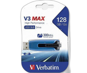 USB-Stick 128GB Verbatim 3.2 V3 Max Black/blue retail