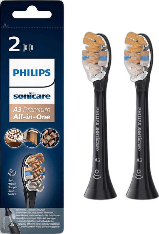 Philips Sonicare A3 Premium All-in-One Zahnbürstenköpfe, 2er Pack