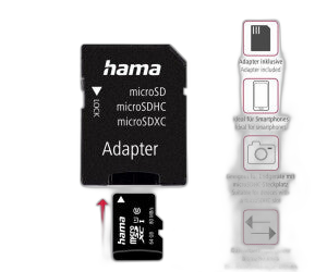 Hama microSDXC 64GB Class 10 UHS-I 100MB/s + Adapter