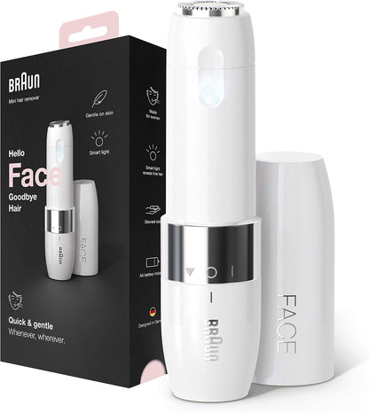 Braun Mini Hair Remover FS1000 Ladyshaver für Unterwegs mit Licht
