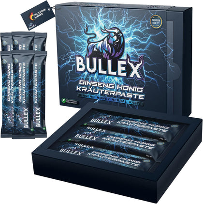 BULLEX Nahrungsergänzung Ginseng-Honig-Kräuterpaste 6 × 12 g