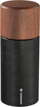 Zassenhaus Pfeffermühle/Gewürzmühle PERFORMER 13 cm, Präzise Mahlwerkseinstellung, Design aus Aluminium & Nussbaum, Ideal für Große Pfefferkörner & Gewürzbeeren