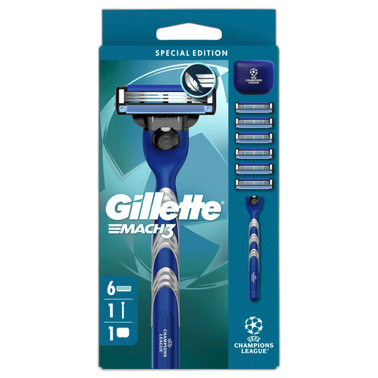 Gillette MACH3 Rasierer mit 6 Ersatzklingen