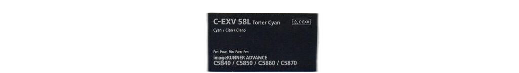 Canon C-EXV58L Cyan Tonerpatrone – Hohe Reichweite