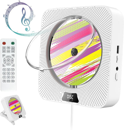 Bluetooth CD Player, Portable Wall Mounted