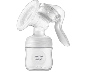 Philips AVENT Handmilchpumpe - einfaches Abpumpen, mit Natural-Motion Technologie, BPA-frei (Modell SCF430/01) Transparent