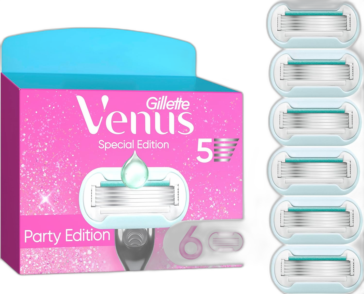 Gillette Venus Party Edition Rasierklingen 6er Pack