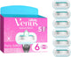 Gillette Venus Glitter Party Edition Rasierer, 6 Klingen