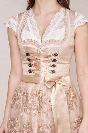 Krüger Dirndl Kailia Spitzenschürze 417565, Natur 60cm