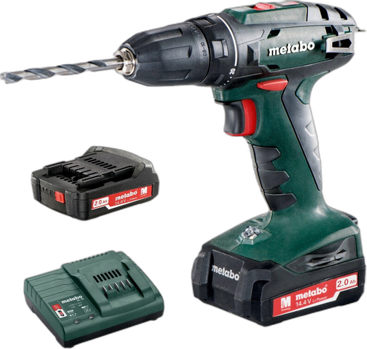 Metabo BS 14.4 Akku-Bohrschrauber mit zwei Akkus