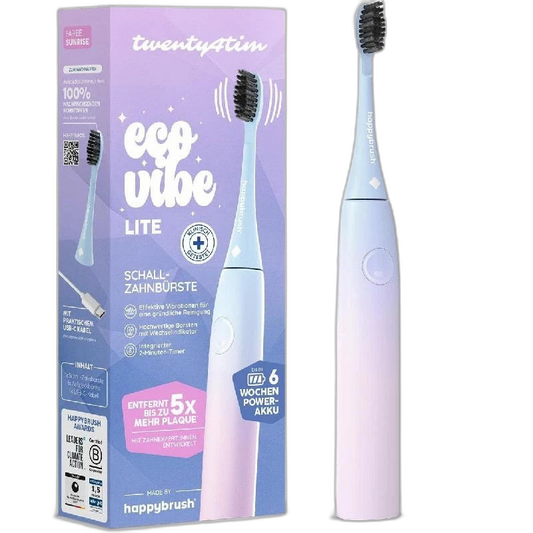 OnlyFindz Elektrische Zahnbürste ECO VIBE Lite, Schall, 6 Wochen Akku