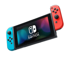 Nintendo Switch Konsole, mit verbesserter Akkuleistung, Farbe Neon-Rot/Neon-Blau